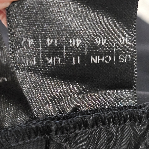 Lafayette 148 Black‎ Tapered Split Hem Ankle pants Trousers size 10 - Picture 3 of 8